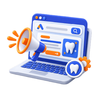 Dental paid search campaign setup icon